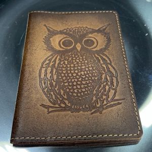 Обложка на паспорт «Сова» (brown)