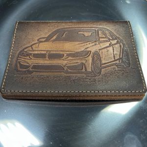 Обложка для автодокументов «BMW» (brown)