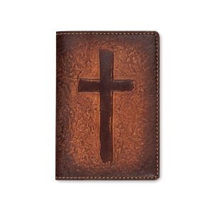 Обложка на паспорт «Крест» (brown)