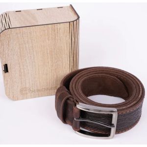 Ремень Chrome Коричневый 130 см натуральная кожа