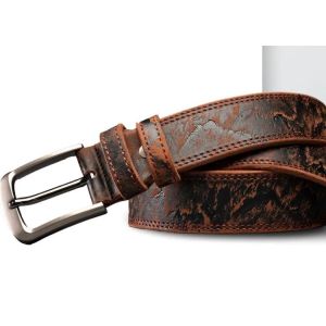 Ремень Горы Коричневый 125 см натуральная кожа
