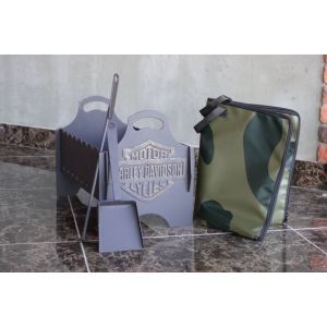 Мангал «Харлей Девидсон» 250х460х340мм (в комплекте кочерга, совок, сумка)