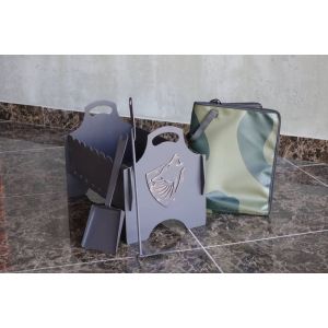 Мангал «Акела» 250х460х340мм (в комплекте кочерга, совок, сумка)