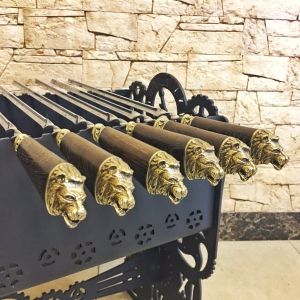 Шампуры «Львы» Венге (комплект, 6шт.)