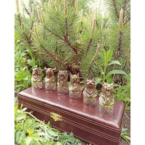 Набор стопок (хрусталь «звери» 6шт.)