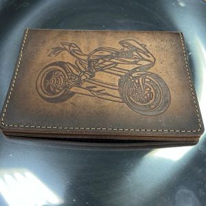 Обложка для автодокументов «Спорт-байк»(brown)