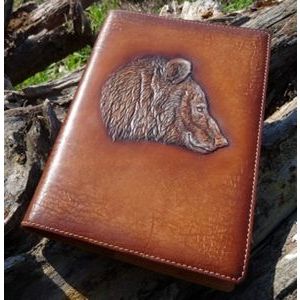 Ежедневник А5 «Медведь» ОБЪЕМНОЕ ТИСНЕНИЕ (brown)