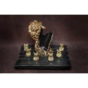 Подставка «Лев» с рюмками (6шт.)
