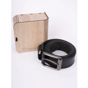 Ремень Chrome Черный 130 см натуральная кожа