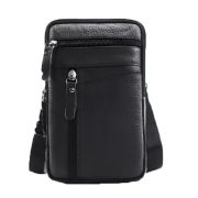 Сумка барсетка кожаная