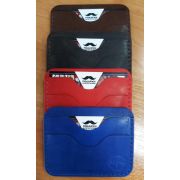 Картхолдер из натуральной кожи, 100х80мм, цвет в ассорт