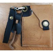 Картхолдер из натуральной кожи,цвет светло-бежевый 80х100мм