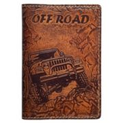 Обложка для автодокументов «Off Road»(brown)