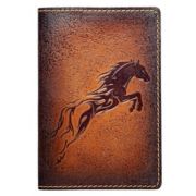 Обложка на паспорт «Огненный конь» (brown)